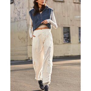 FREE PEOPLE - Women's White Cargo Pants